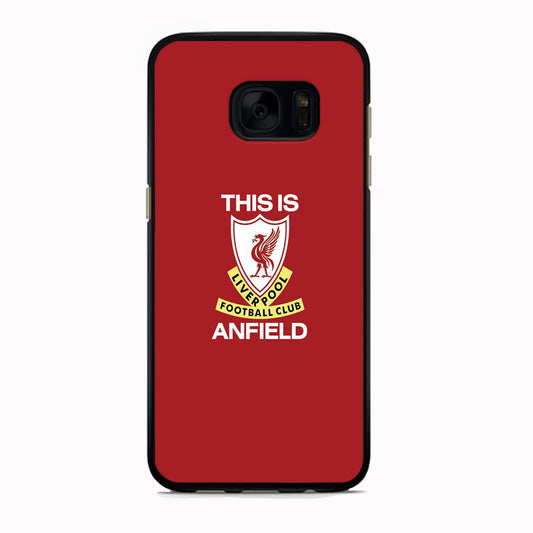 Premier League Liverpool Anfield Samsung Galaxy S7 Case Rubber Black (2D Case)