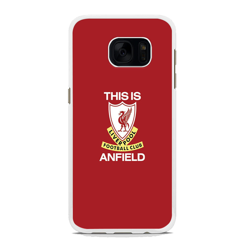 Premier League Liverpool Anfield Samsung Galaxy S7 Case Rubber White (2D Case)