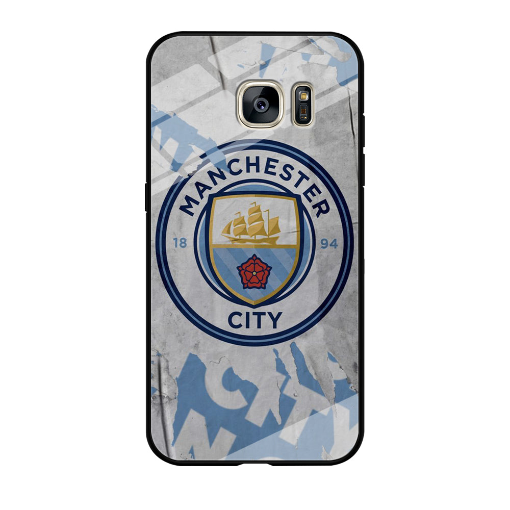 Premier League Manchester City Samsung Galaxy S7 Case Tempered Glass Case