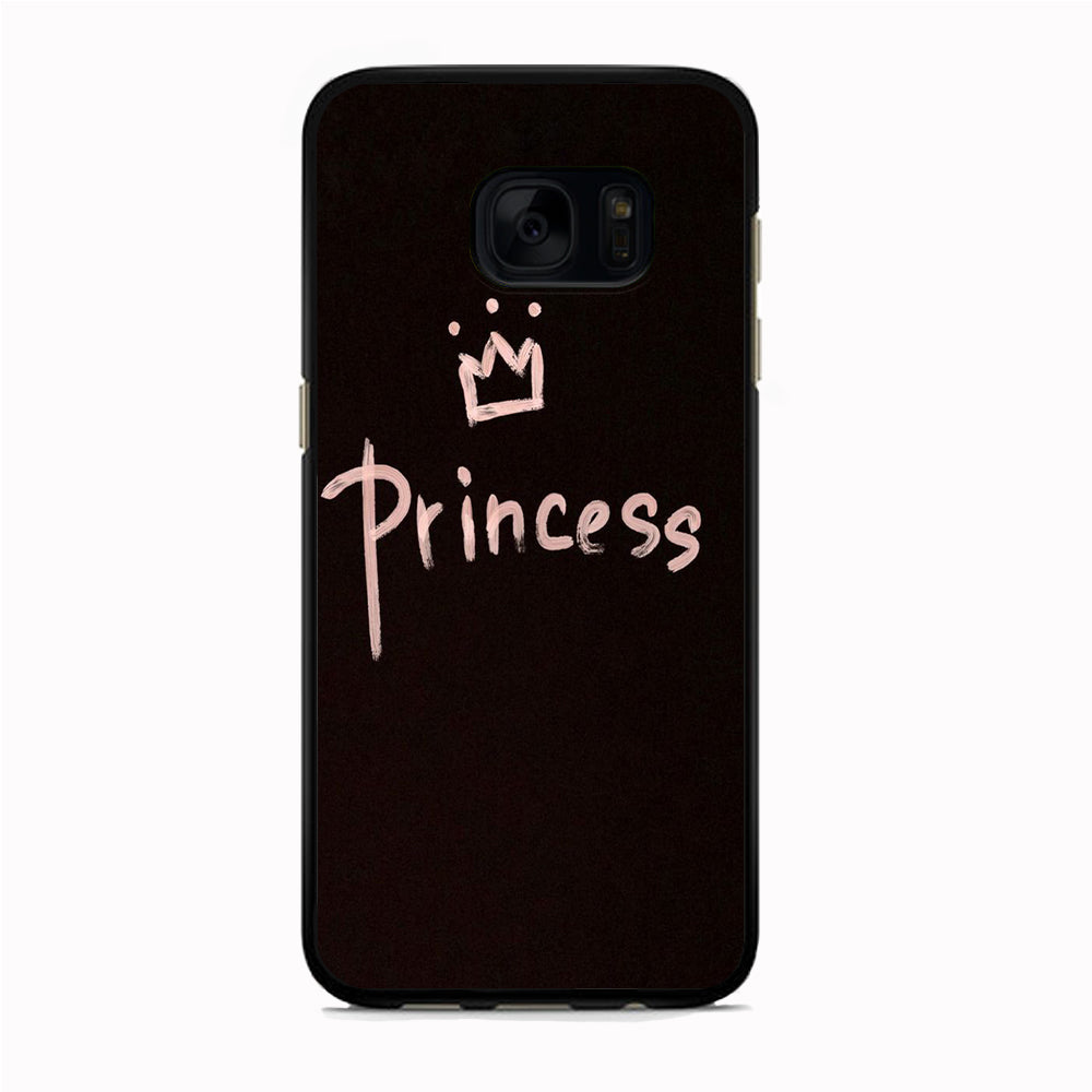 Princess Paint Art Samsung Galaxy S7 Case Rubber Black (2D Case)