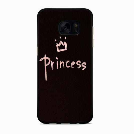 Princess Paint Art Samsung Galaxy S7 Case Rubber Black (2D Case)