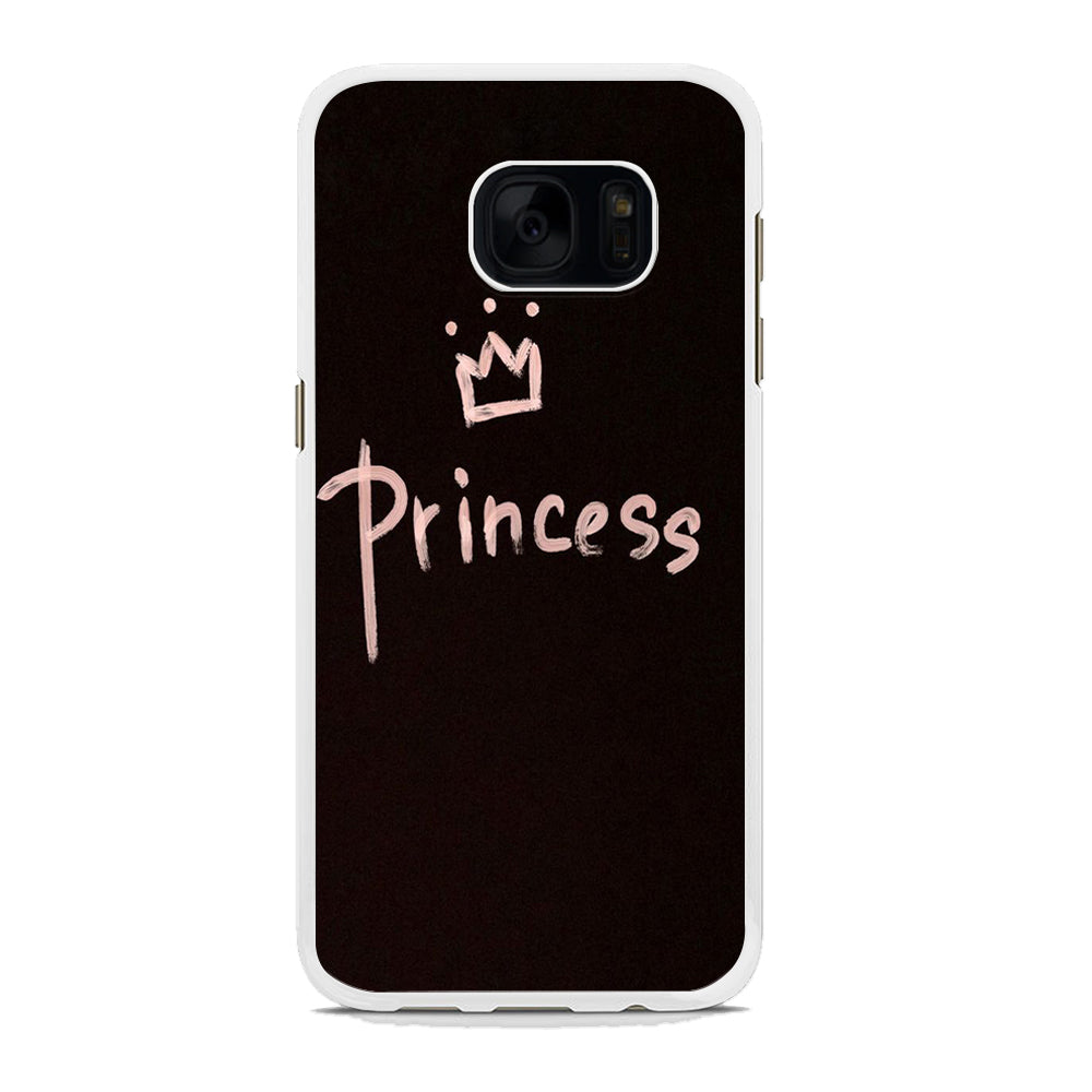 Princess Paint Art Samsung Galaxy S7 Case Rubber White (2D Case)