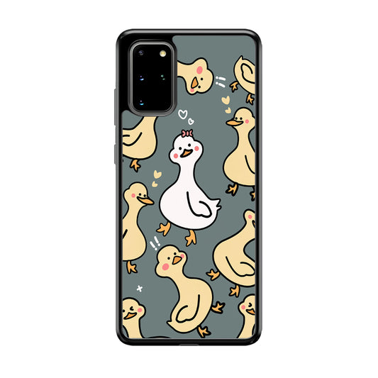 Princess of Duck Patern Wallpaper Samsung Galaxy S20 Plus Case