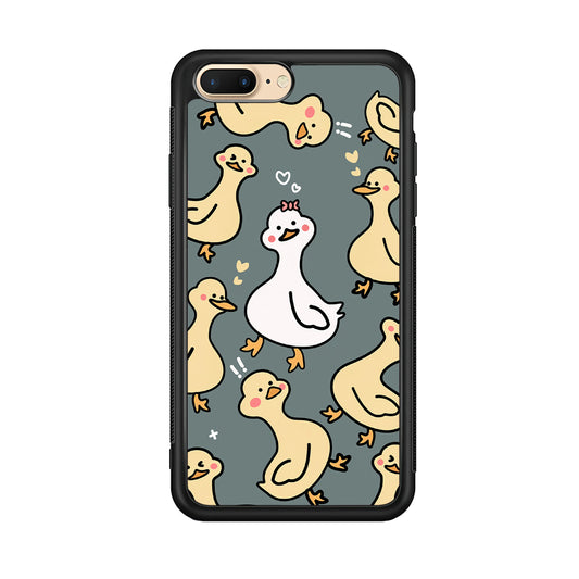 Princess of Duck Patern Wallpaper iPhone 8 Plus Case