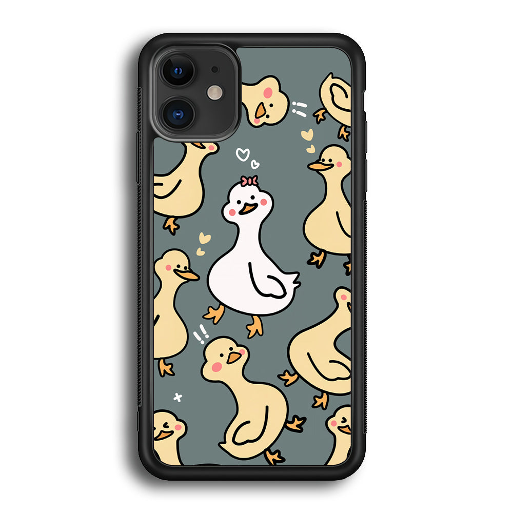 Princess of Duck Patern Wallpaper iPhone 12 Case