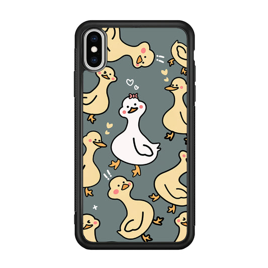 Princess of Duck Patern Wallpaper iPhone XS Case