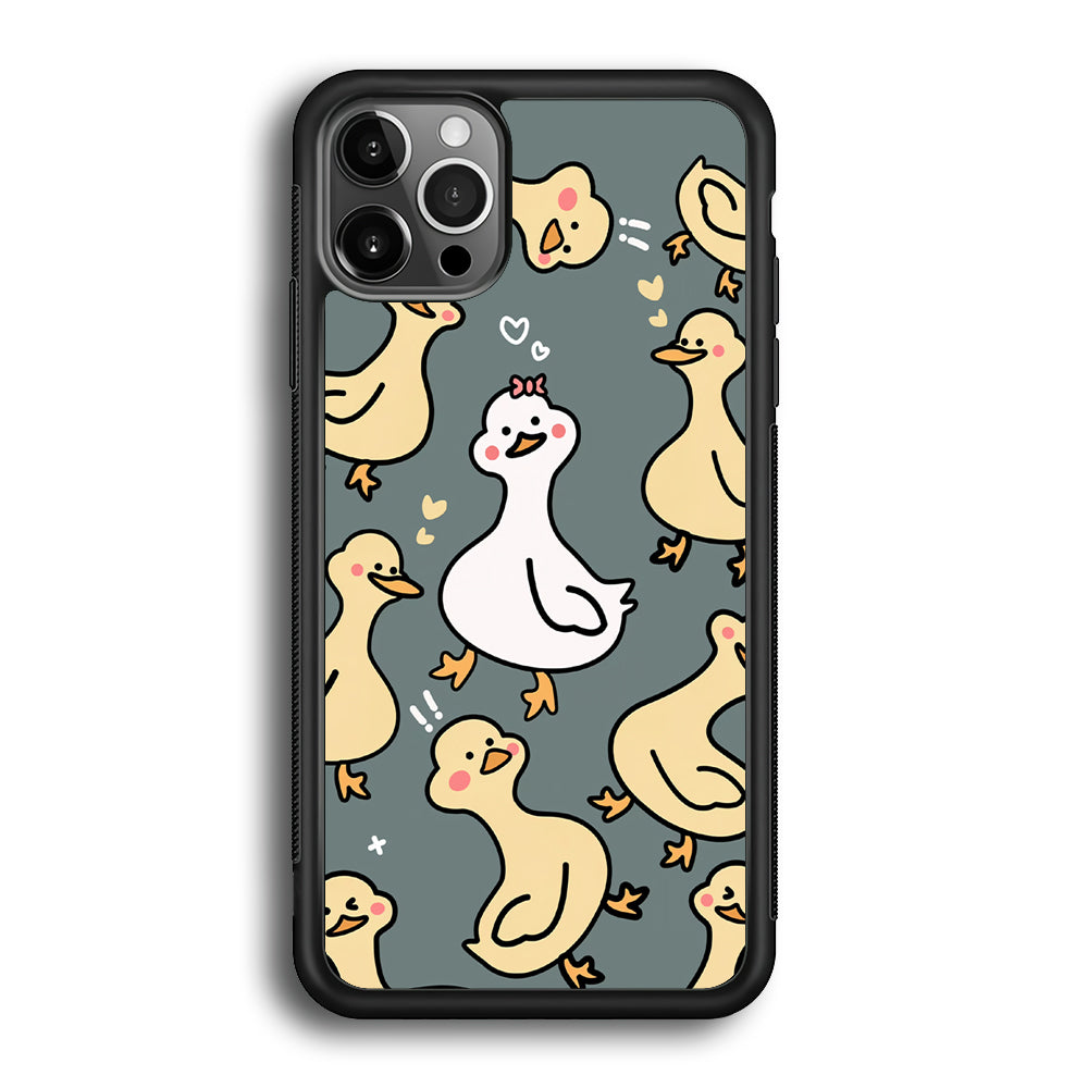 Princess of Duck Patern Wallpaper iPhone 12 Pro Case