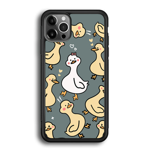 Princess of Duck Patern Wallpaper iPhone 12 Pro Case