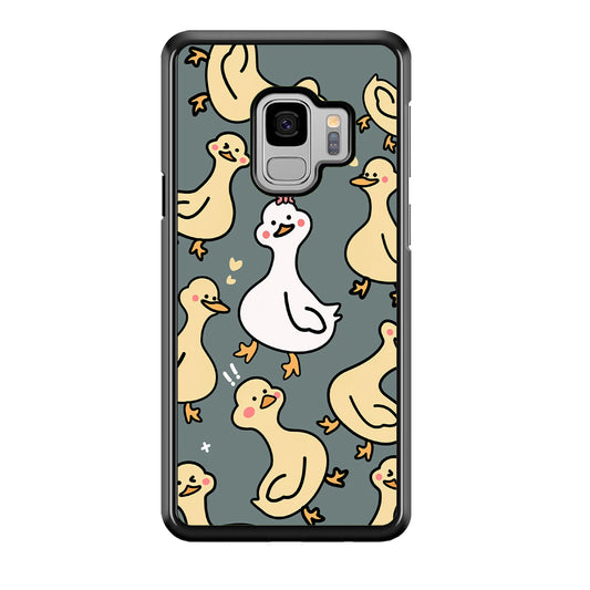 Princess of Duck Patern Wallpaper Samsung Galaxy S9 Case