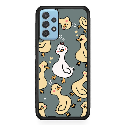 Princess of Duck Patern Wallpaper Samsung Galaxy A52 Case