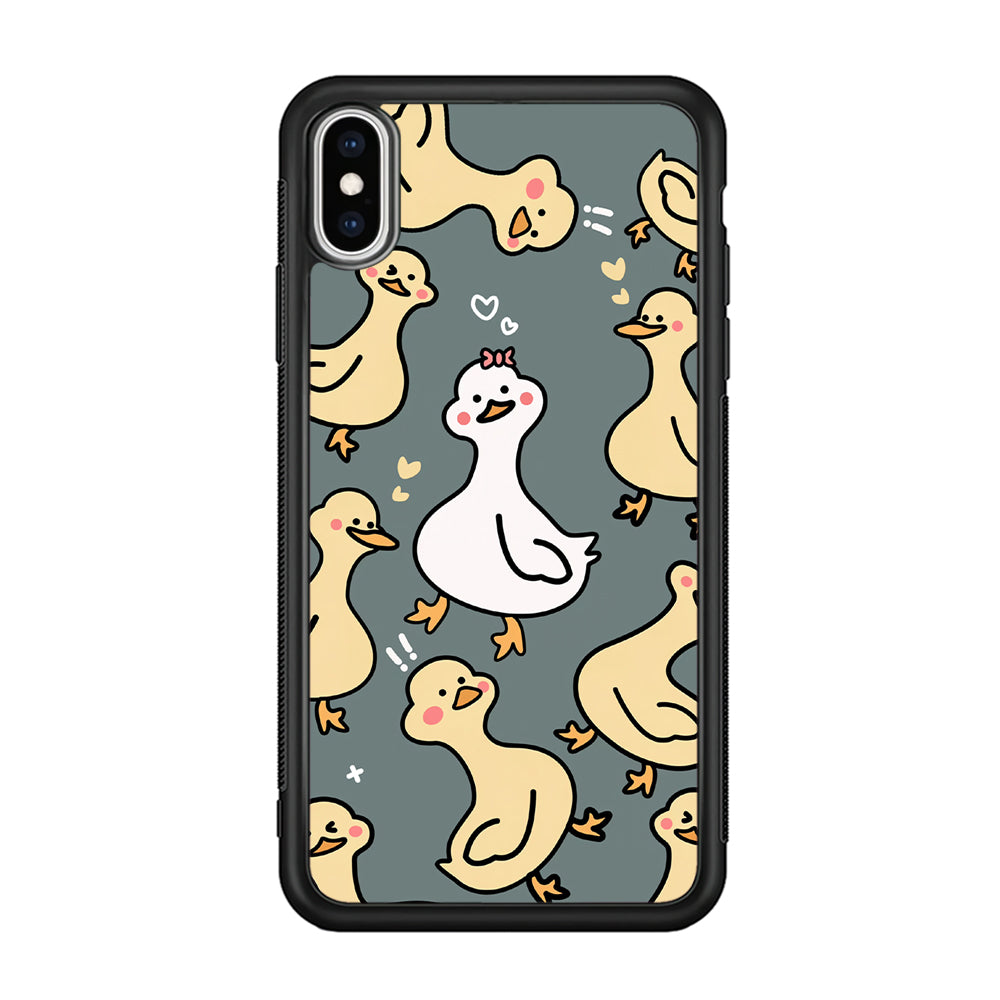 Princess of Duck Patern Wallpaper iPhone X Case