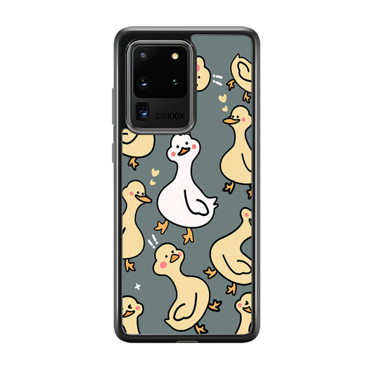 Princess of Duck Patern Wallpaper Samsung Galaxy S20 Ultra Case