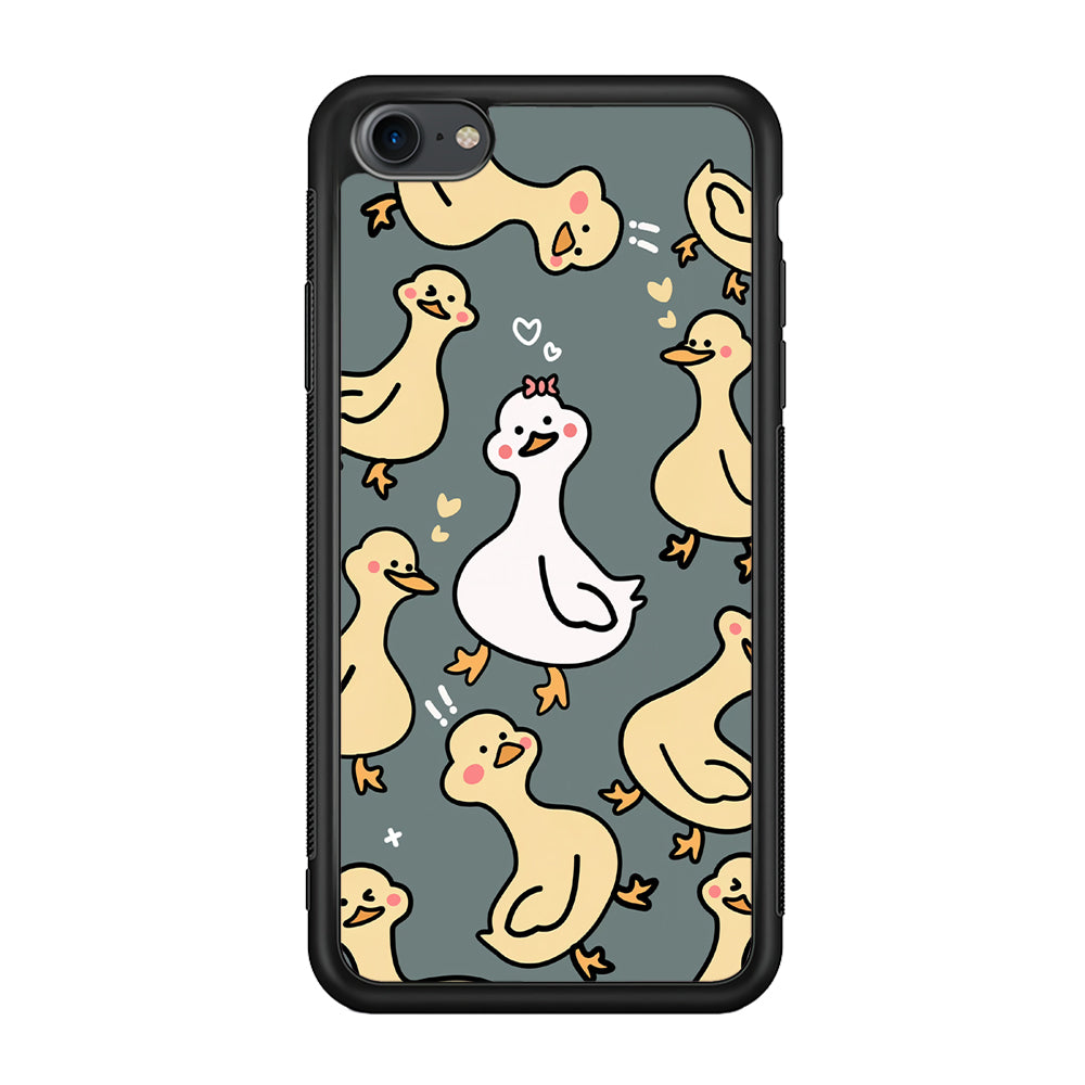 Princess of Duck Patern Wallpaper iPhone 8 Case