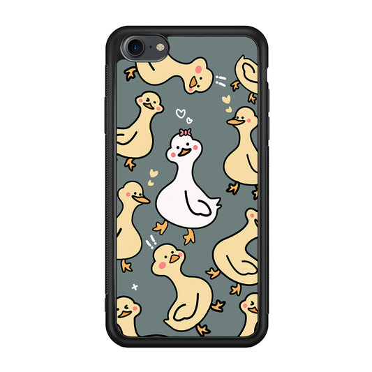 Princess of Duck Patern Wallpaper iPhone 8 Case