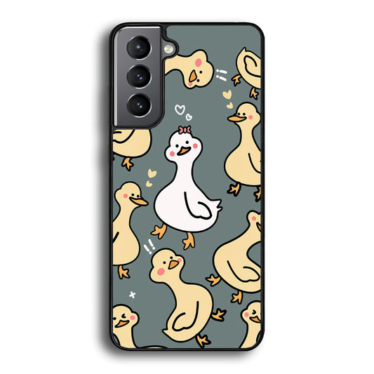 Princess of Duck Patern Wallpaper Samsung Galaxy S21 Plus Case - Carneyforia