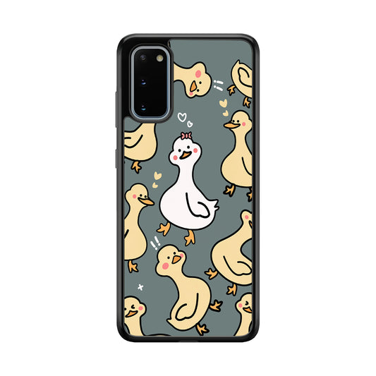 Princess of Duck Patern Wallpaper Samsung Galaxy S20 Case