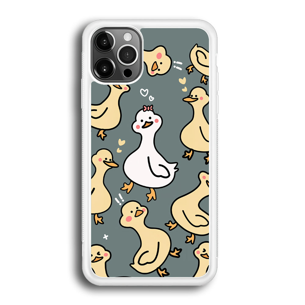 Princess of Duck Patern Wallpaper iPhone 12 Pro Case