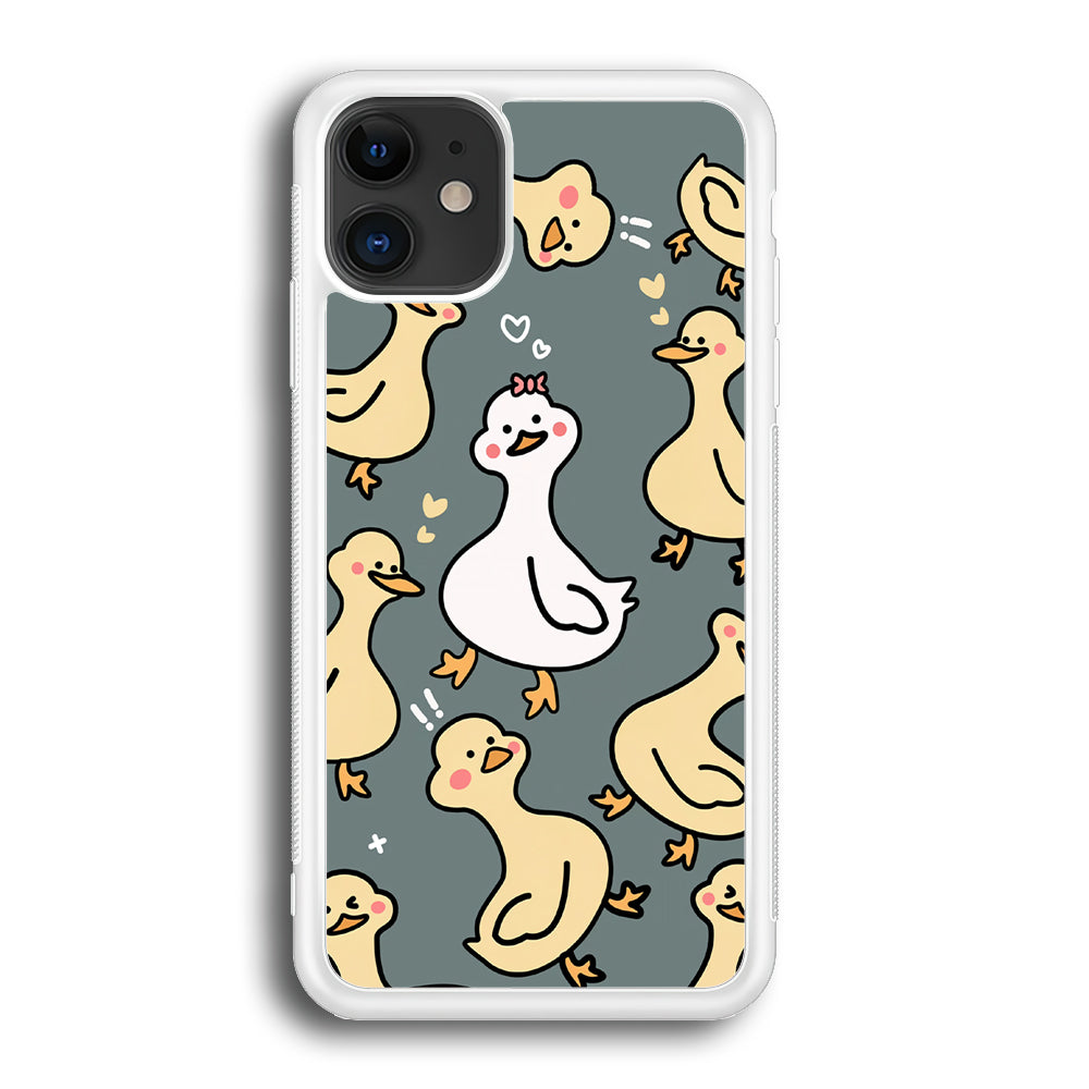 Princess of Duck Patern Wallpaper iPhone 12 Case