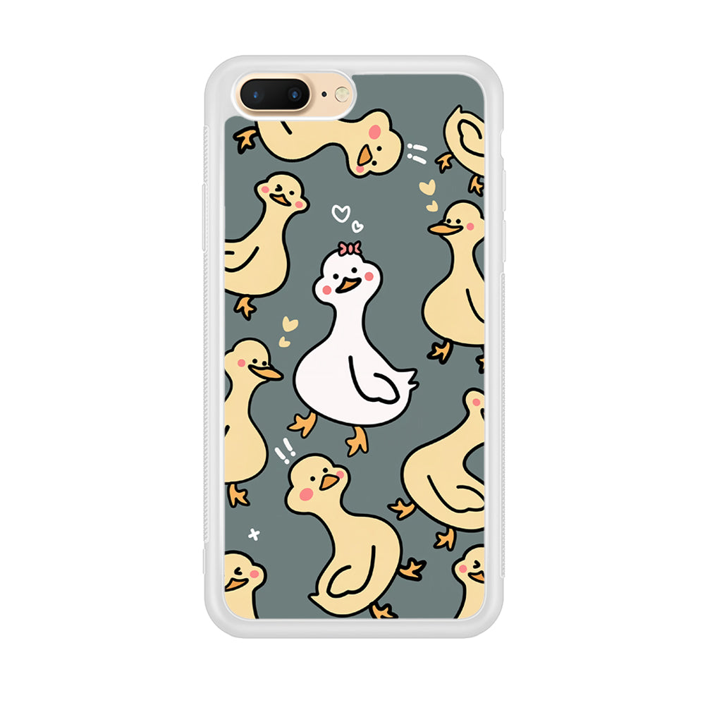 Princess of Duck Patern Wallpaper iPhone 8 Plus Case