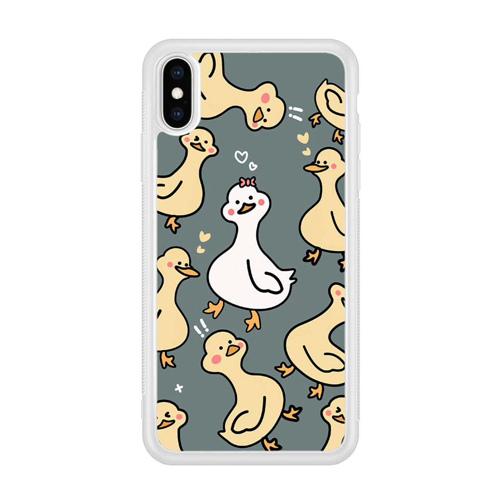 Princess of Duck Patern Wallpaper iPhone X Case