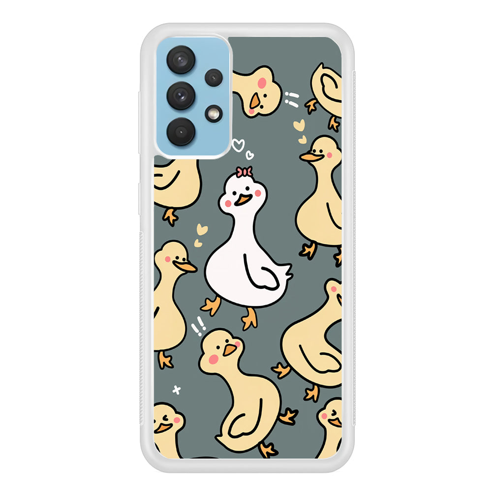 Princess of Duck Patern Wallpaper Samsung Galaxy A32 Case