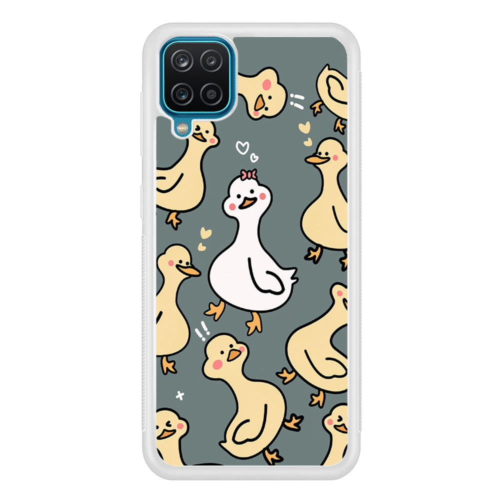Princess of Duck Patern Wallpaper Samsung Galaxy A12 Case