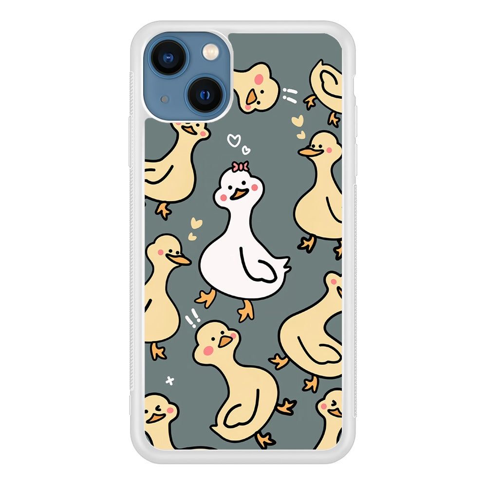 Princess of Duck Patern Wallpaper iPhone 13 Case