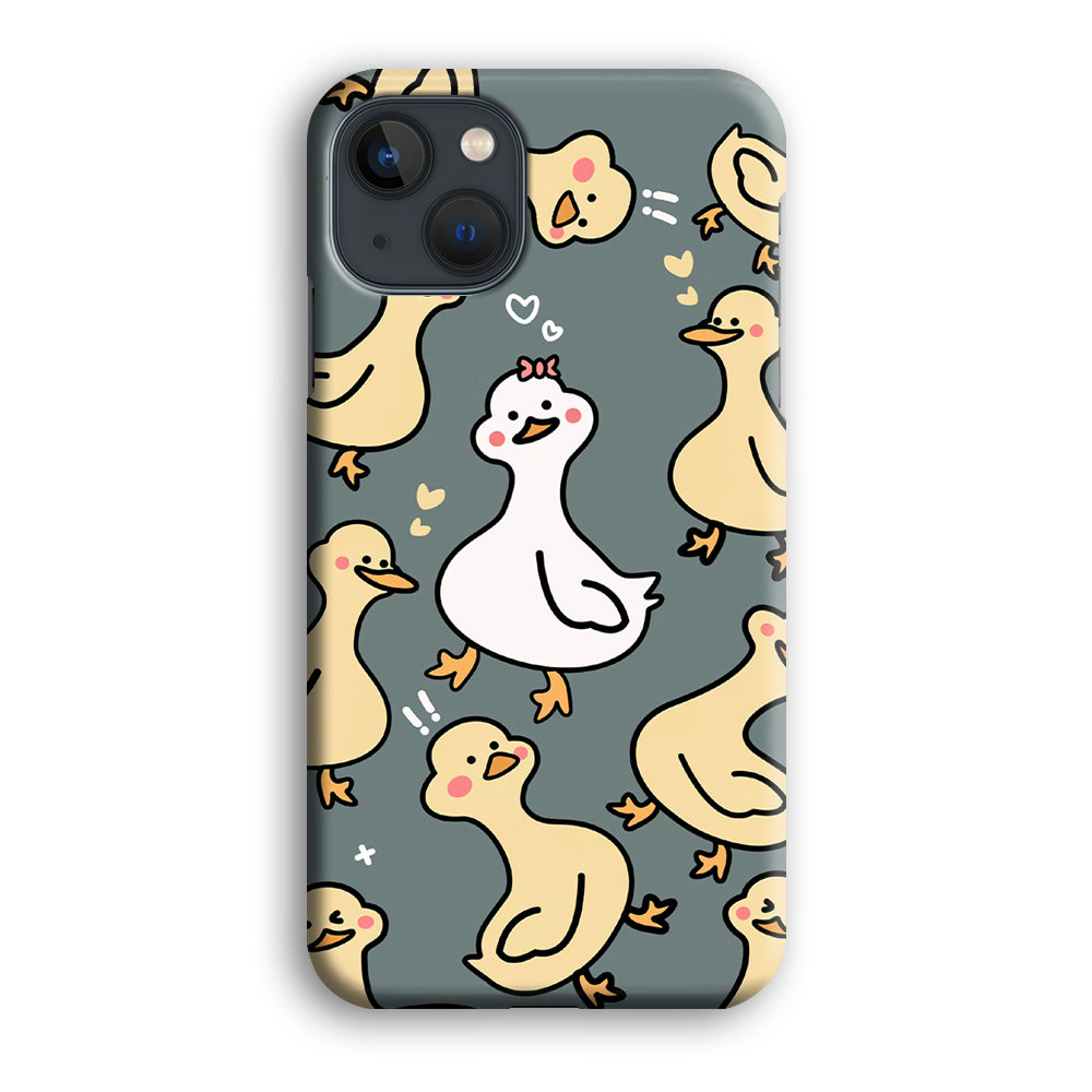 Princess of Duck Patern Wallpaper iPhone 13 Case