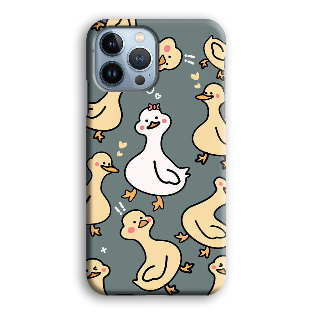 Princess of Duck Patern Wallpaper iPhone 13 Pro Max Case