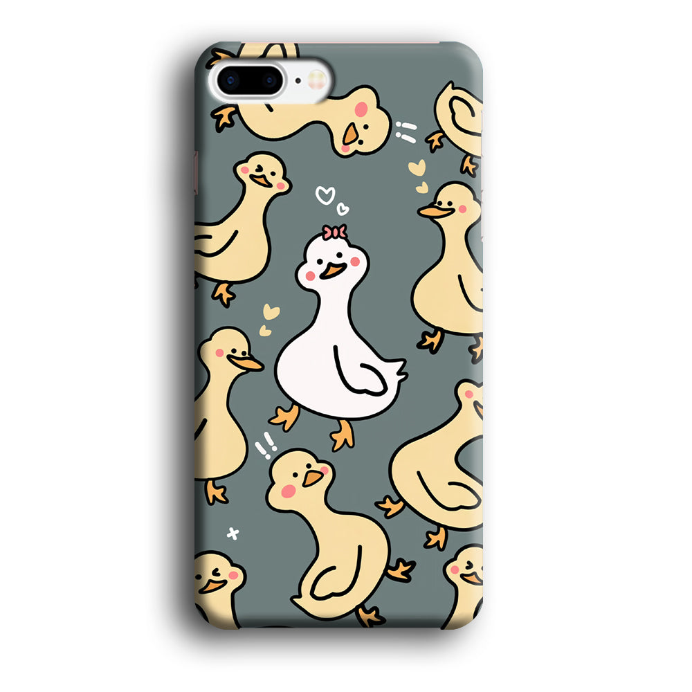 Princess of Duck Patern Wallpaper iPhone 8 Plus Case