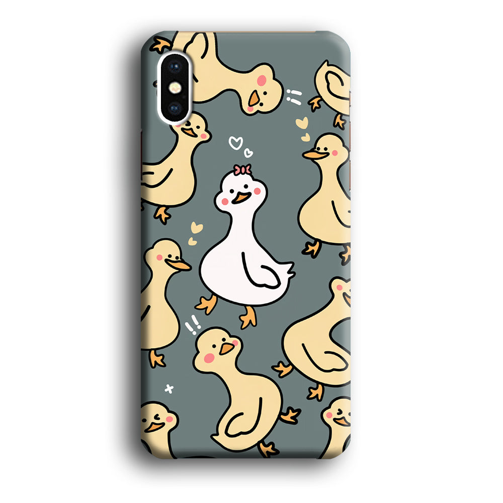 Princess of Duck Patern Wallpaper iPhone X Case