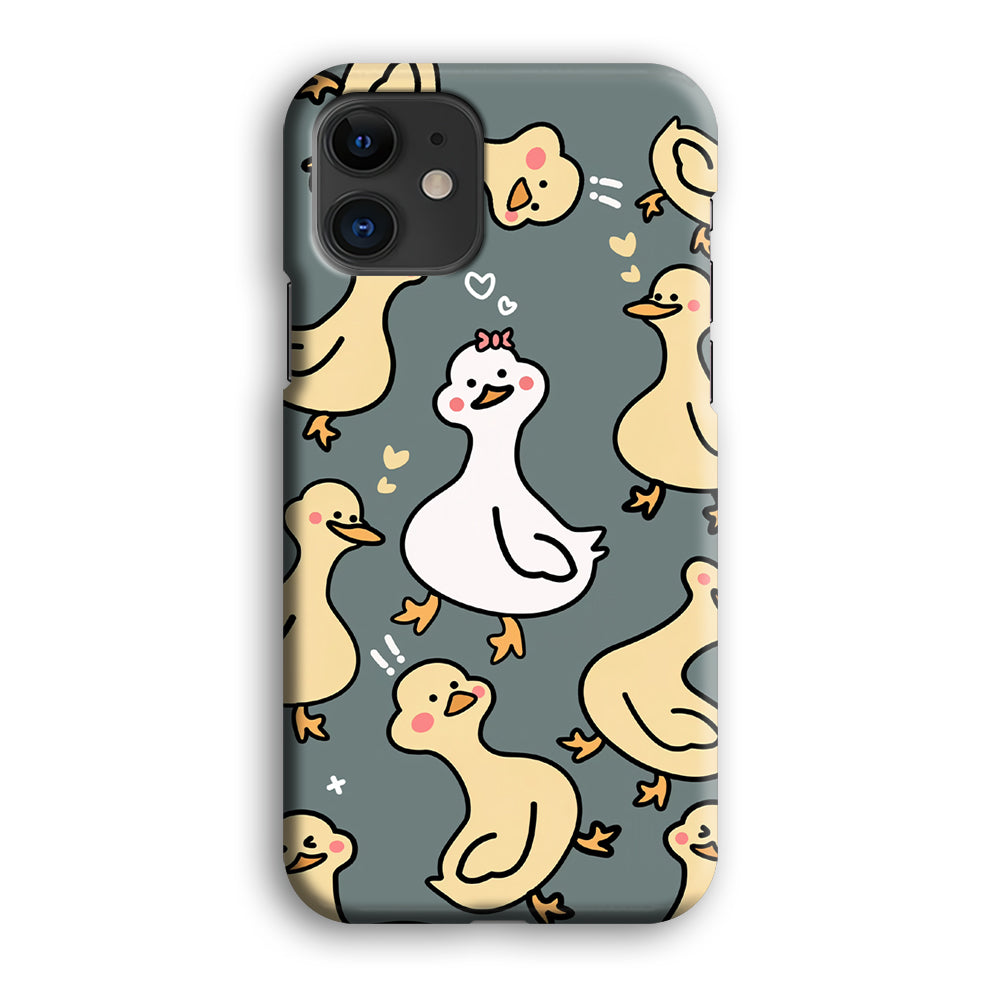 Princess of Duck Patern Wallpaper iPhone 12 Case