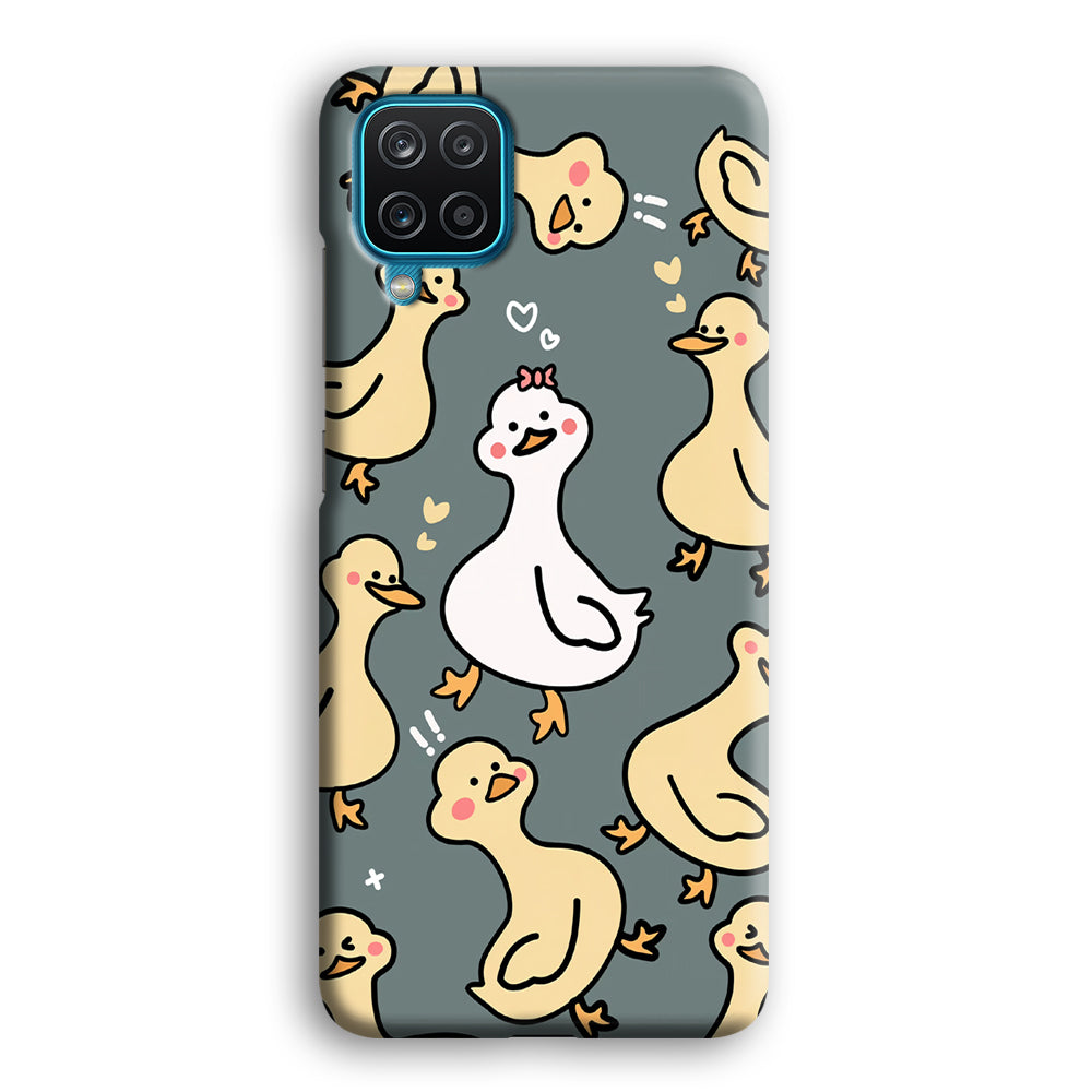 Princess of Duck Patern Wallpaper Samsung Galaxy A12 Case