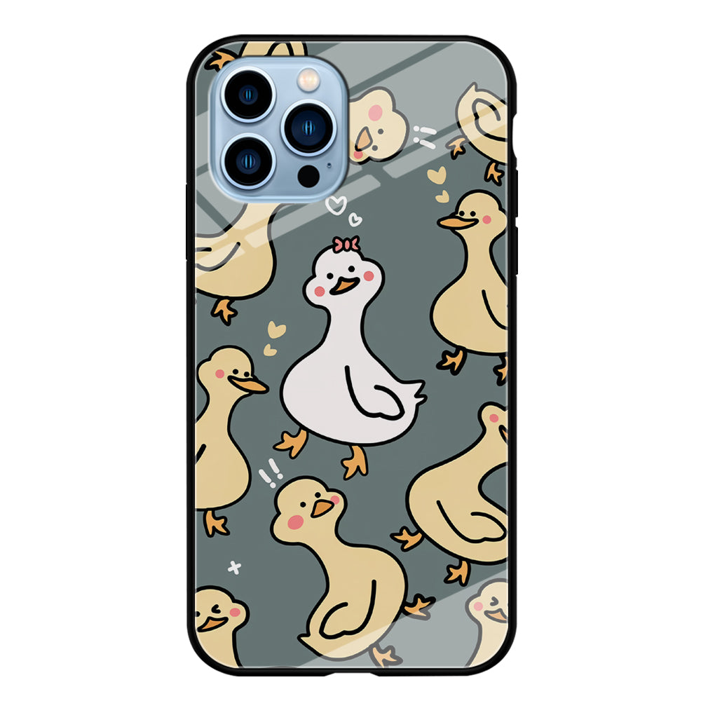 Princess of Duck Patern Wallpaper iPhone 13 Pro Max Case