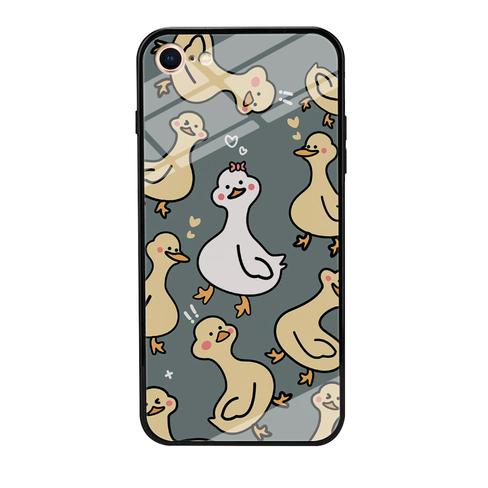 Princess of Duck Patern Wallpaper iPhone 8 Case