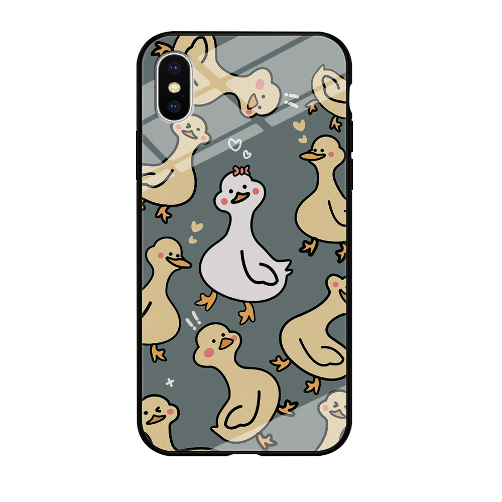 Princess of Duck Patern Wallpaper iPhone XS Case