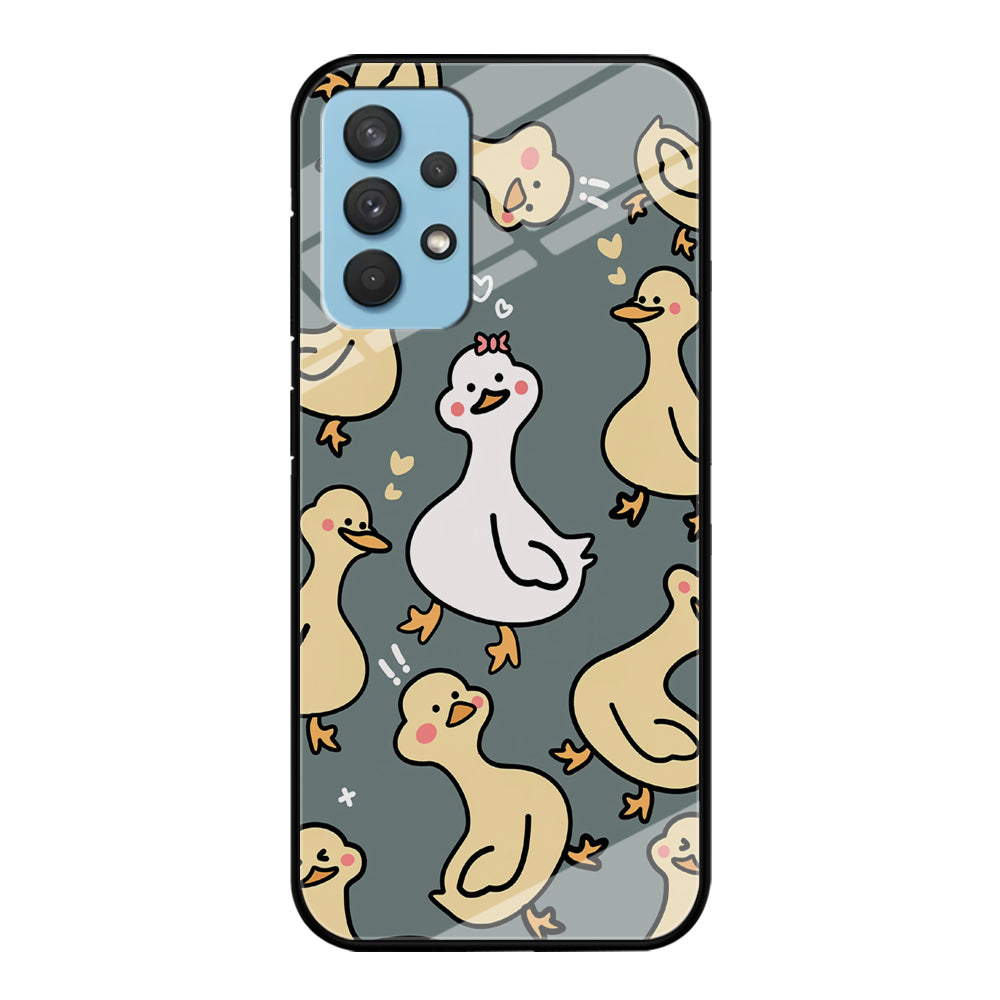 Princess of Duck Patern Wallpaper Samsung Galaxy A32 Case