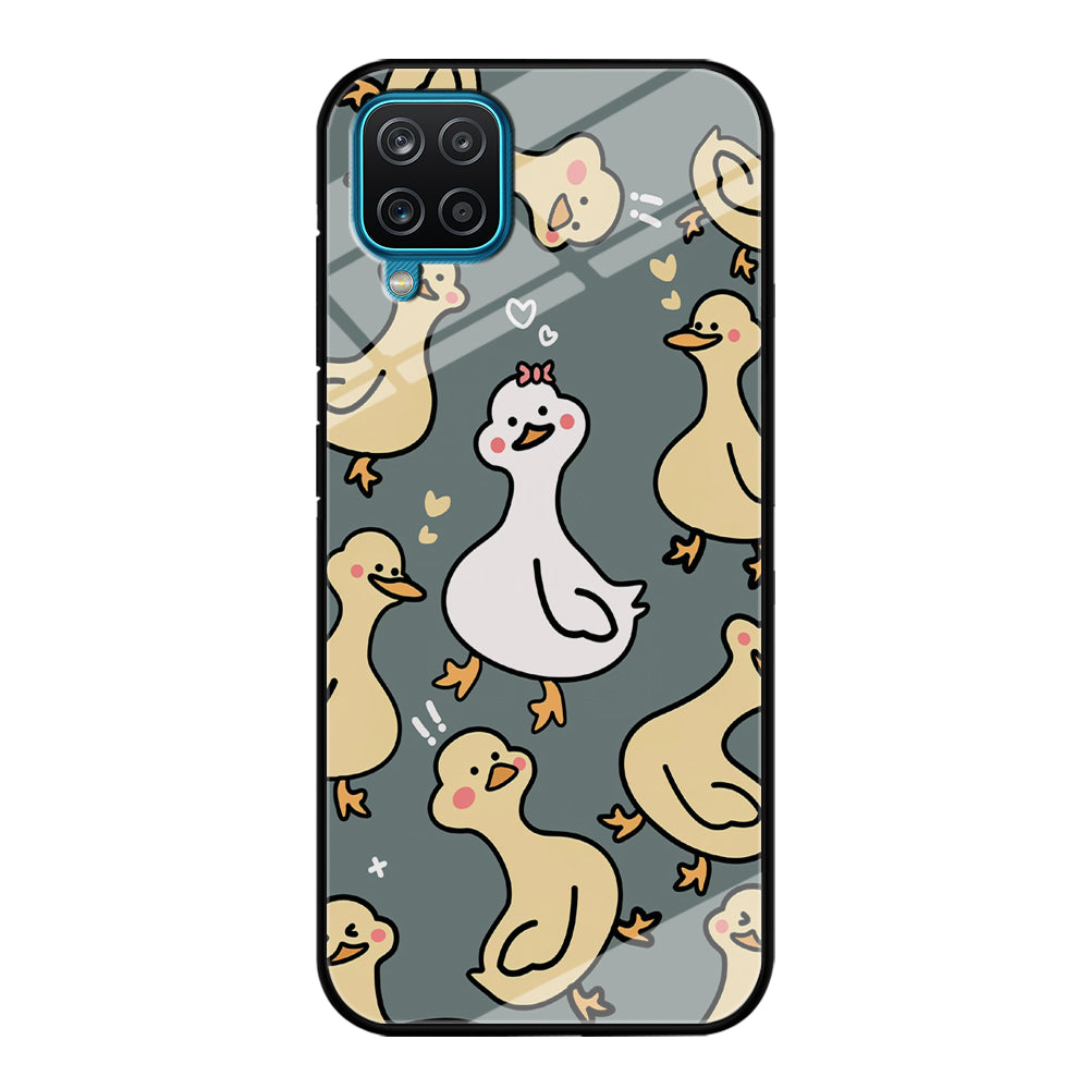 Princess of Duck Patern Wallpaper Samsung Galaxy A12 Case