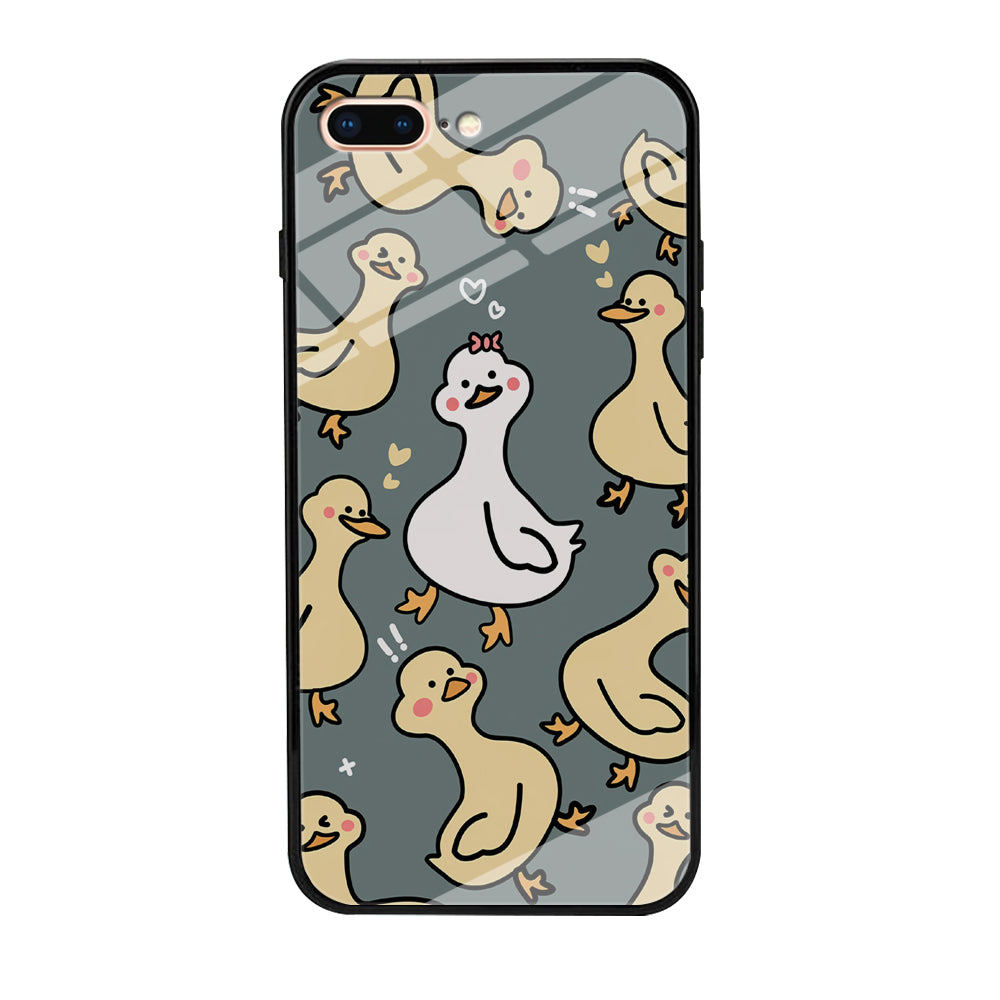 Princess of Duck Patern Wallpaper iPhone 8 Plus Case