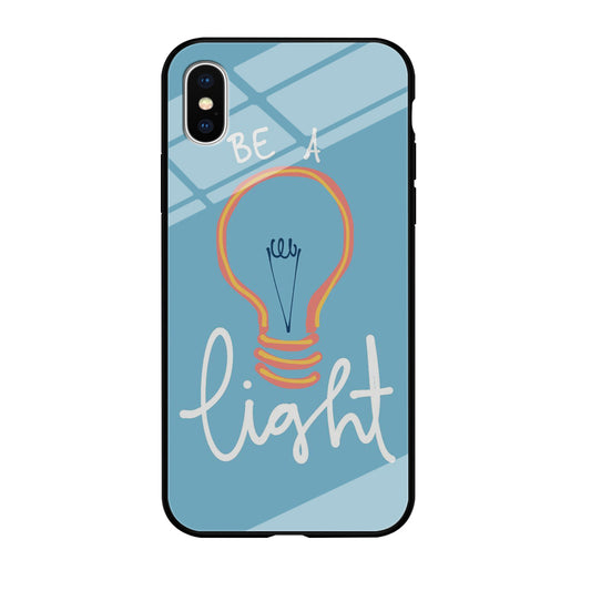 Quote Be A Light iPhone XS Case