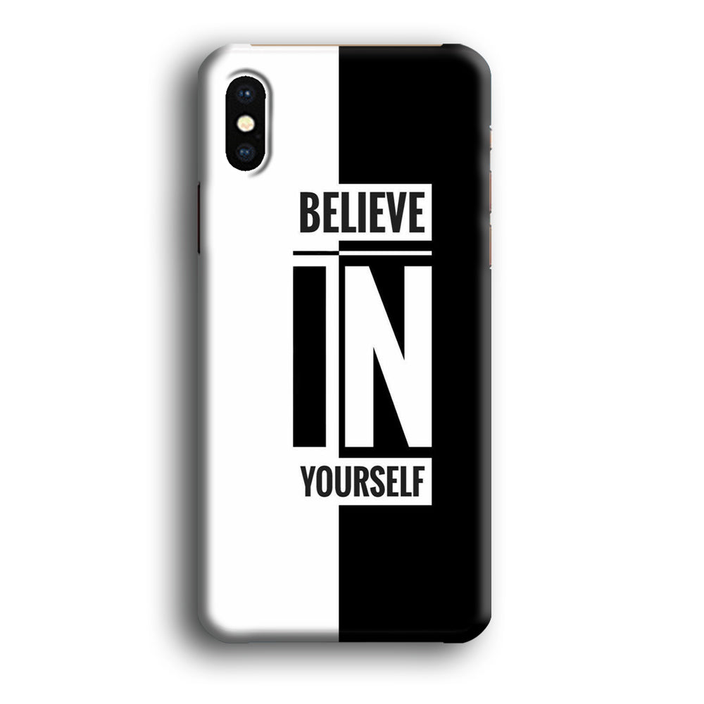 Quote Belive Yourself iPhone X Case