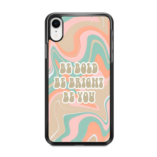 Quote Marble Be You iPhone XR Case