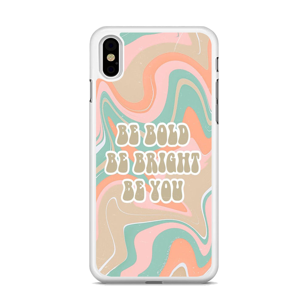 Quote Marble Be You iPhone X Case