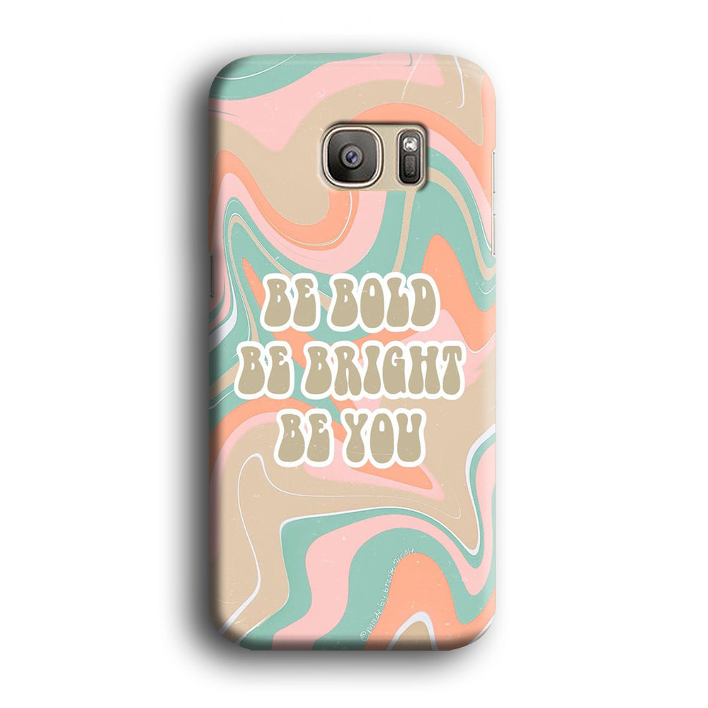 Quote Marble Be You Samsung Galaxy S7 Edge Case