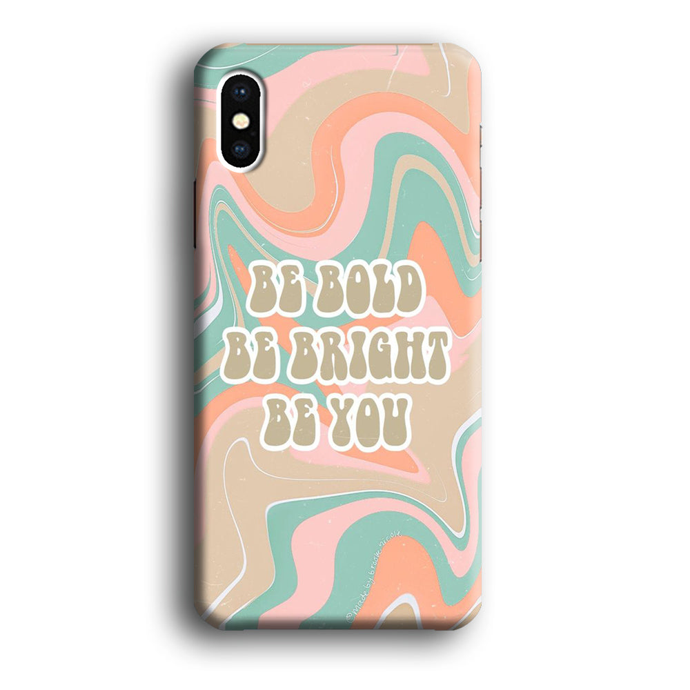 Quote Marble Be You iPhone X Case