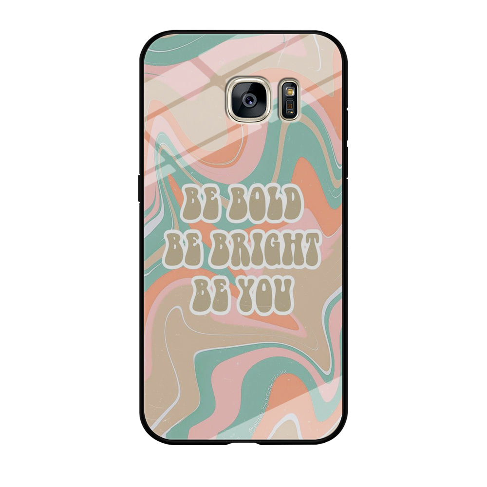 Quote Marble Be You Samsung Galaxy S7 Edge Case