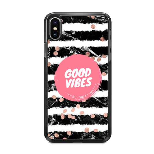 Quotes Good Vibes Movement iPhone XS Case