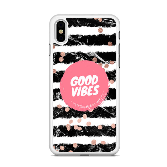 Quotes Good Vibes Movement iPhone X Case
