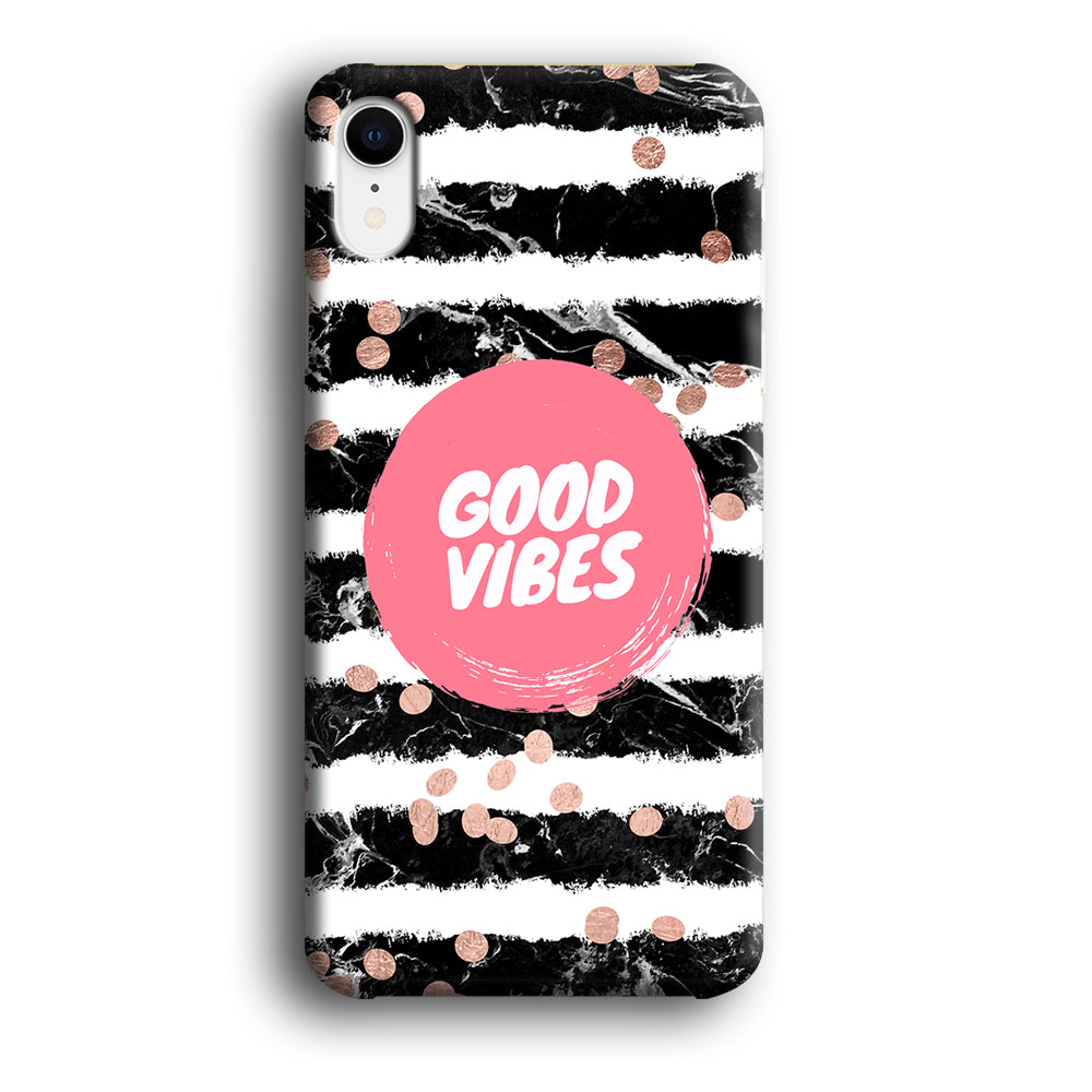 Quotes Good Vibes Movement iPhone XR Case