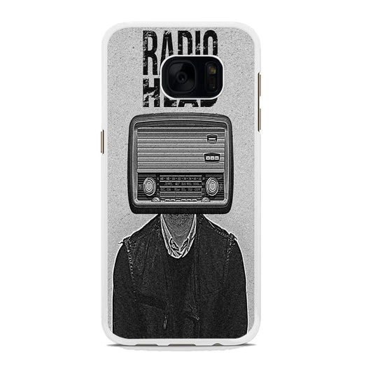 Radio Head Samsung Galaxy S7 Case Rubber White (2D Case)